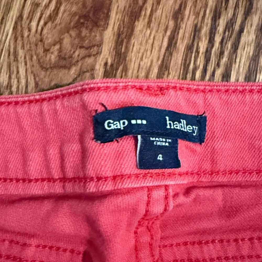 GAP Red Denim Cutoff Shorts
